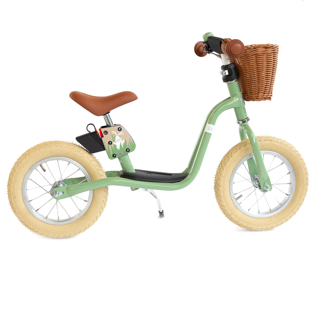 PUKY LR XL Classic balance bike green inclusive mySTOPY braking assistant
