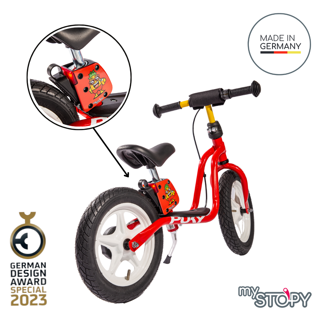 mySTOPY Laufrad LR 1L BR rot inkl. Bremsassistent