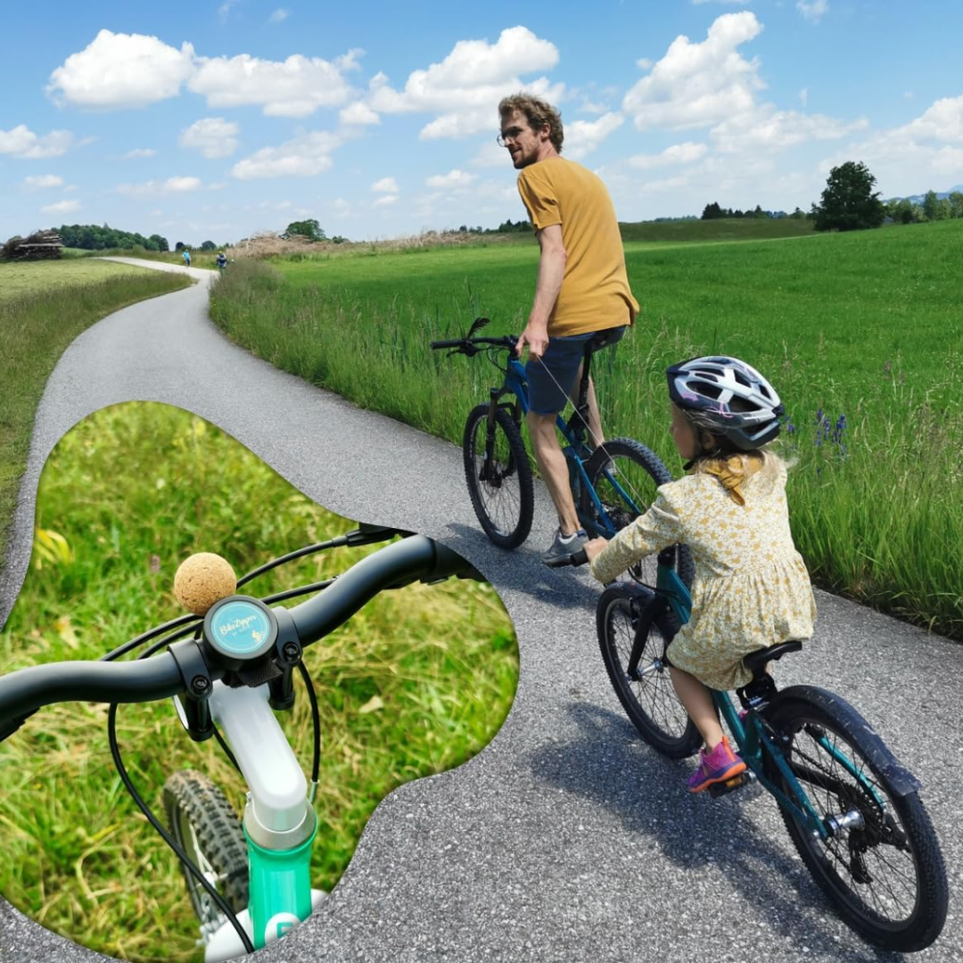 BikeZipper - das neue Abschleppseil fürs Kinderrad