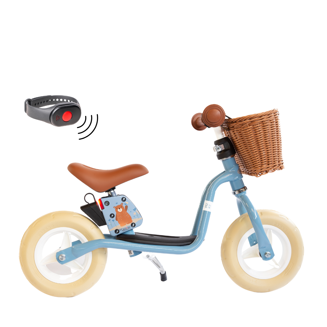 PUKY LR M Classic balance bike blue inclusive mySTOPY braking assistant