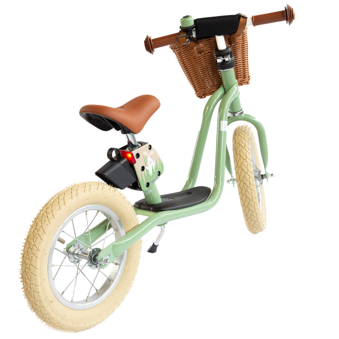 PUKY LR XL Classic balance bike green inclusive mySTOPY braking assistant