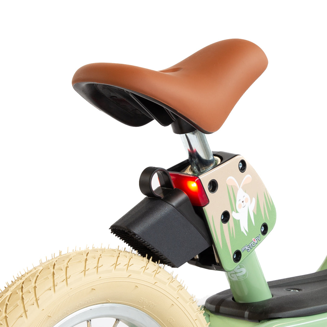 PUKY LR XL Classic balance bike green inclusive mySTOPY braking assistant