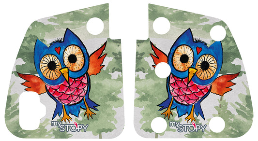 Motif sticker - Owl blue